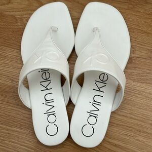 Calvin Klein White Sandals